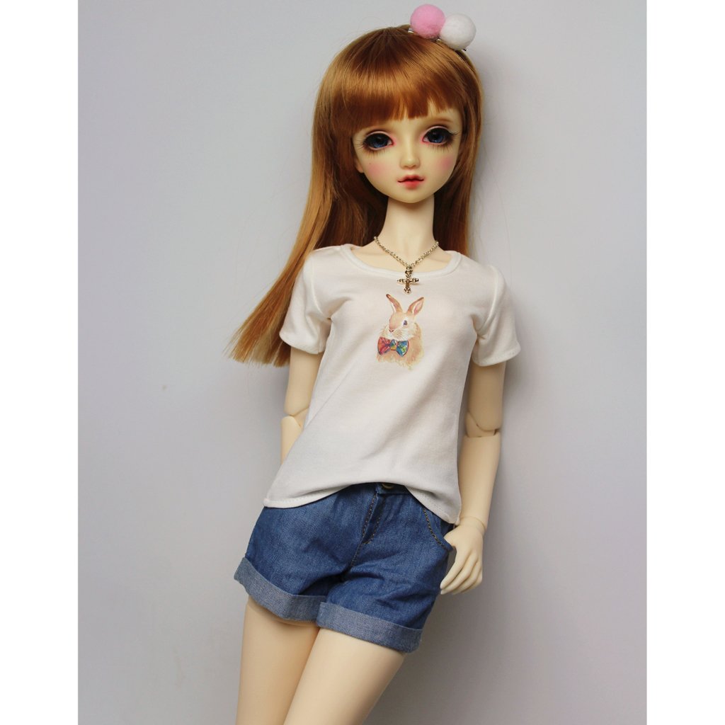 Amazon.co.jp: DYNWAVE ドールTシャツ BJD人形Tシャツ 半袖Tシャツ 1/3