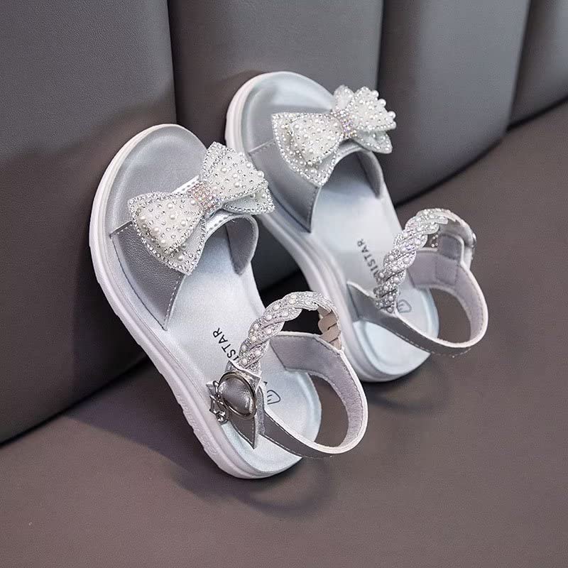 Girls Pink Sandals Open Toe Summer Flats Dress Sandals Casual Princess Shoes (Toddler/Little kid/Big Kid)3
