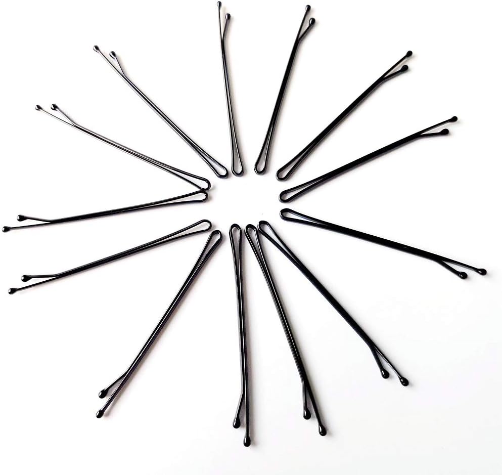 100Pcs Black Bobby Pins Black Barrette Hairstyle Tools Accessories (Black thin)