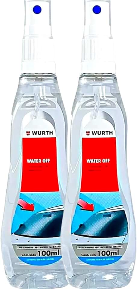 2 Water Off Protetor de Vidro Repelente de Agua Vitrificador Cristalizador Parabrisa Box Janela Porta Espelho