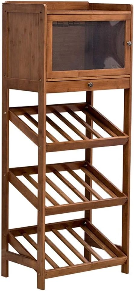 Wine Rack Wine Rack Wine Bottle Holder Free Standing Bamboo Wine Storage Organiser Free Standing Wine Rack (Color : Brown Size : One Size)