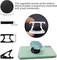 Vista 3 de On Top - Molde de resina para agarre de teléfono con 20 soportes para enchufes de teléfono en blanco, soporte de agarre para teléfono, soporte