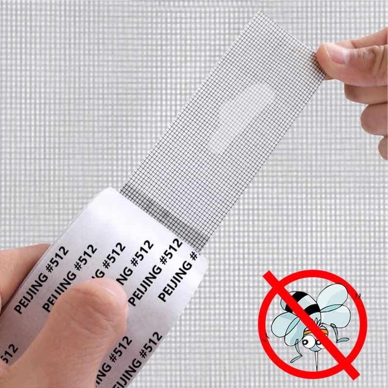 Roktry Window Screen Repair Tape with Stitching Thread,Waterproof Strong Adhesive Window Screen Doors Patch Tape Suitable for Covering Holes&Tears Instantly 2