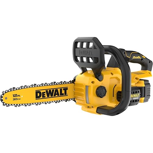 DEWALT 20V MAX 12" Cordless Chainsaw Kit with Battery and Charger Included (DCCS621P1)