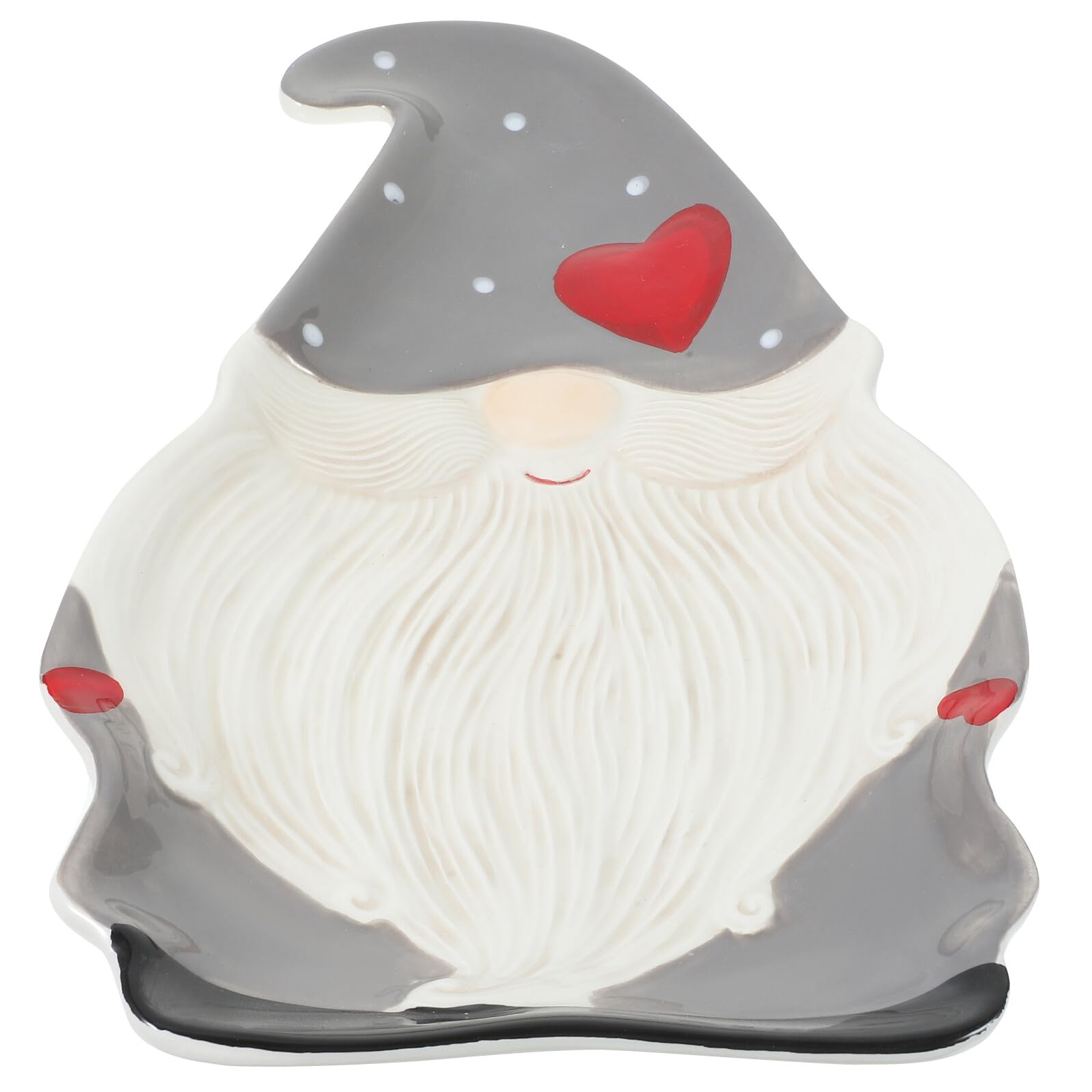 Plato de Cerámica de Papá Noel Fácil de Limpiar para Evitar Manchas de Grasa