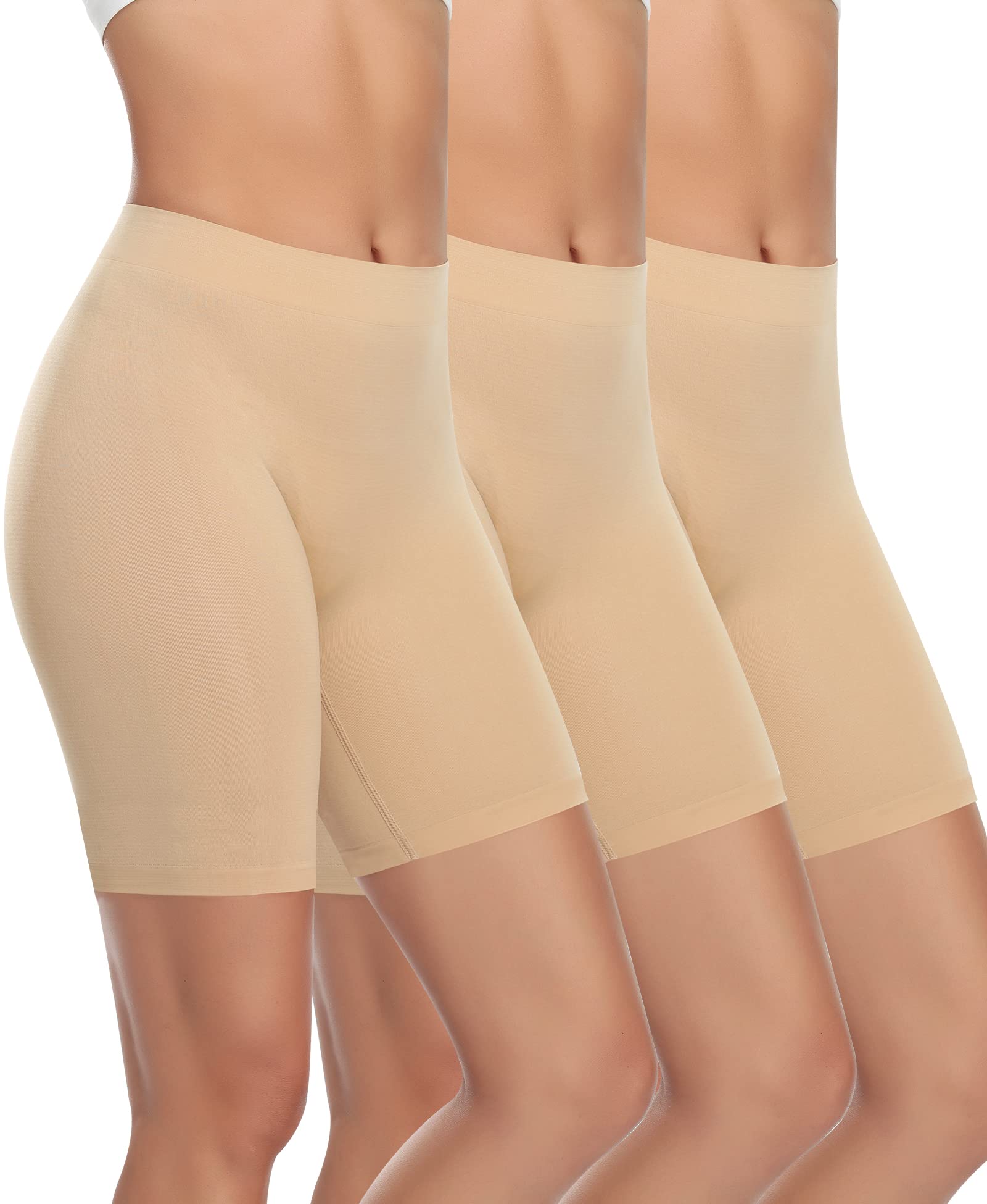 YARRCO Calzoncillos para mujer, bajo falda, pantalones cortos de ciclismo para vestido, enagua de cintura alta, calzoncillos tipo bóxer, ropa interior