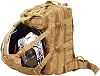 Seibertron Waterproof Large Capacity Molle Motorcycle Helmet Holder/Cycling Helmet Storage/Hiking Helmetcatch Bag/Backpack Also Fit Basketball Football Soccer Backpack Black
