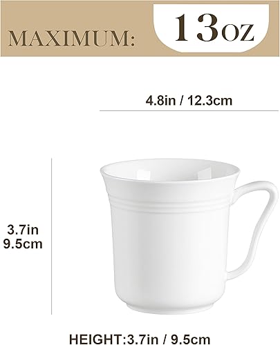 Miniatura 2 de MALACASA Juego de tazas de café, tazas cuadradas de porcelana de 12 onzas, juego de 6, tazas de té de mármol con asa para expreso, capuchino, té y