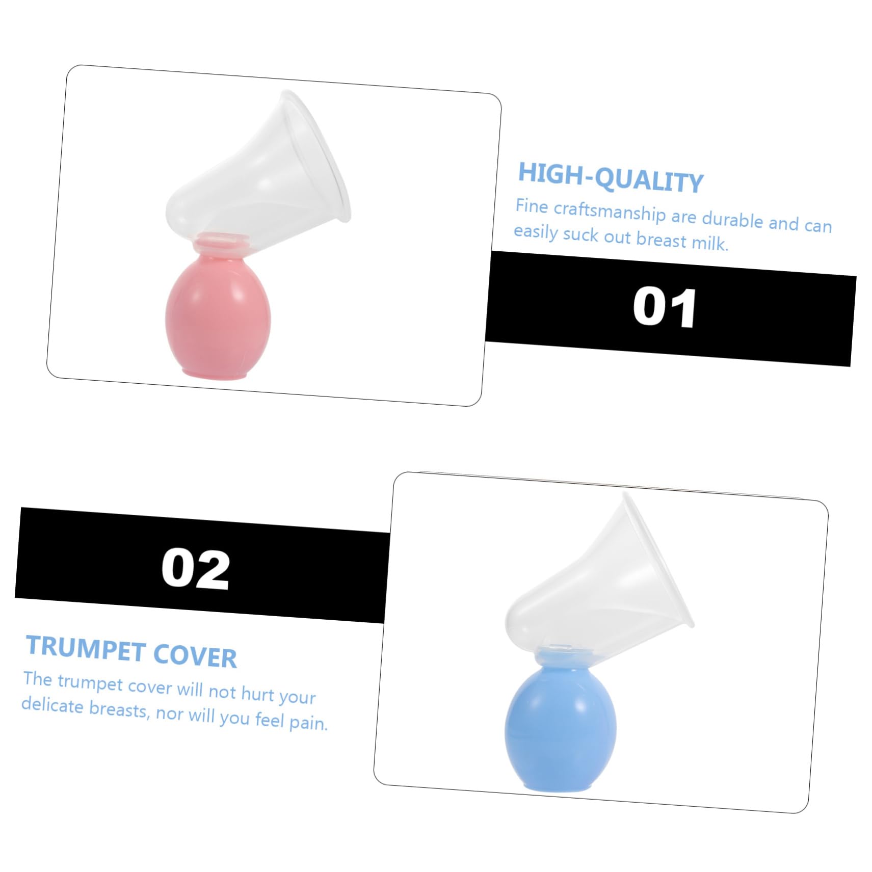 HANABASS Breastfeeding Aid 2pcs Manual Breastmilk for Breastfeeding Supplies User-Friendly