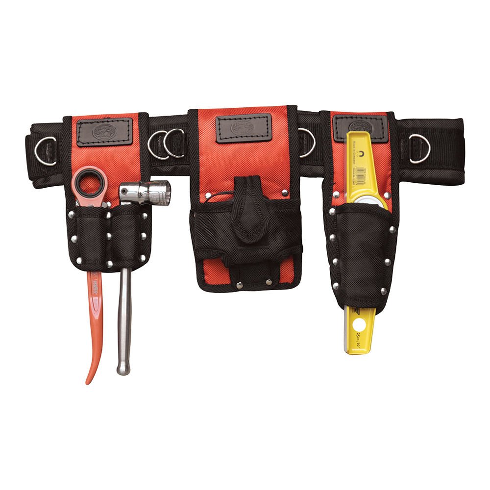Connell Of Sheffield Orange Scaffold Tool Belt Set With Tools - Ballistic Nylon