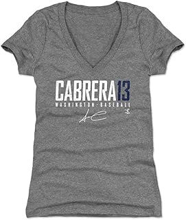 500 LEVEL Asdrubal Cabrera Women's Shirt - Washington Baseball Shirt for Women - Asdrubal Cabrera Washington Elite