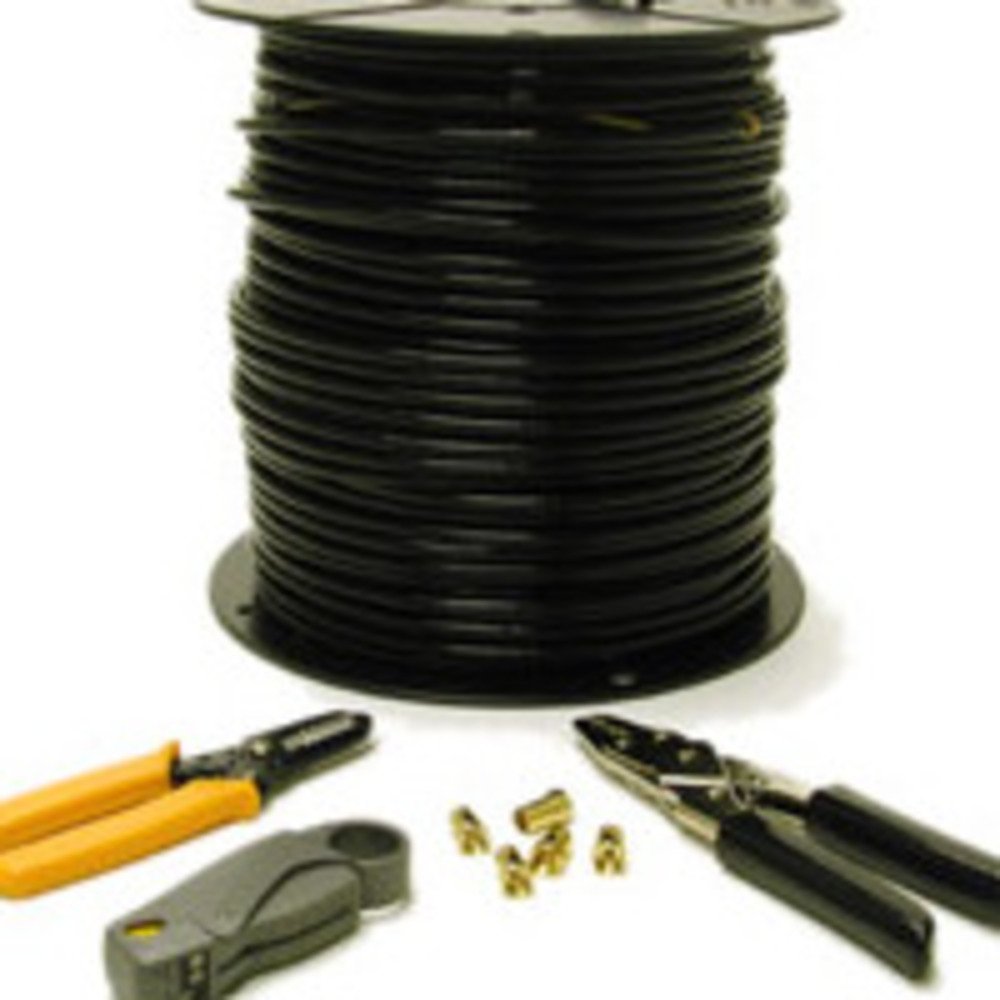 500ft RG6 Dual Shield Coaxial Cable Installation Kit Amazon.in Electronics