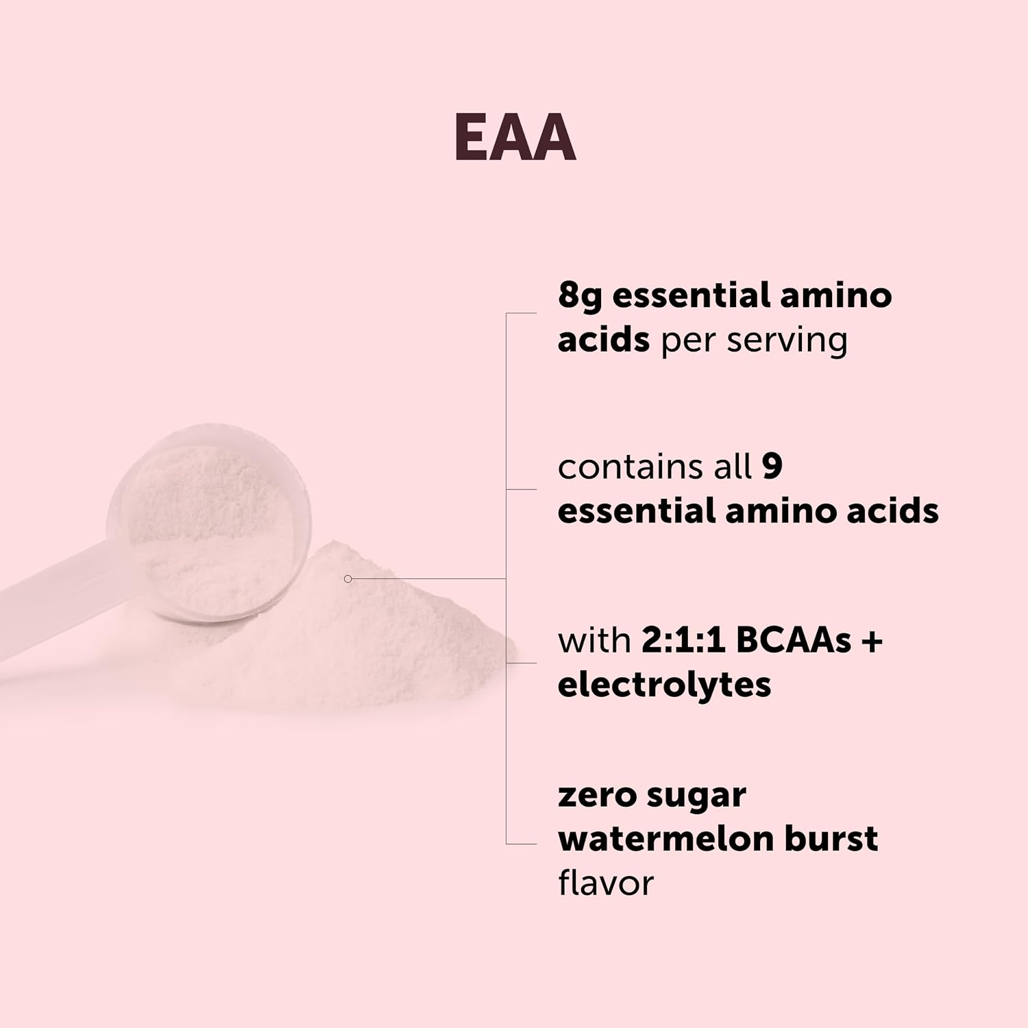 EAA + BCAA Powder | All 9 Essential Amino Acids + Electrolytes, Watermelon image 2