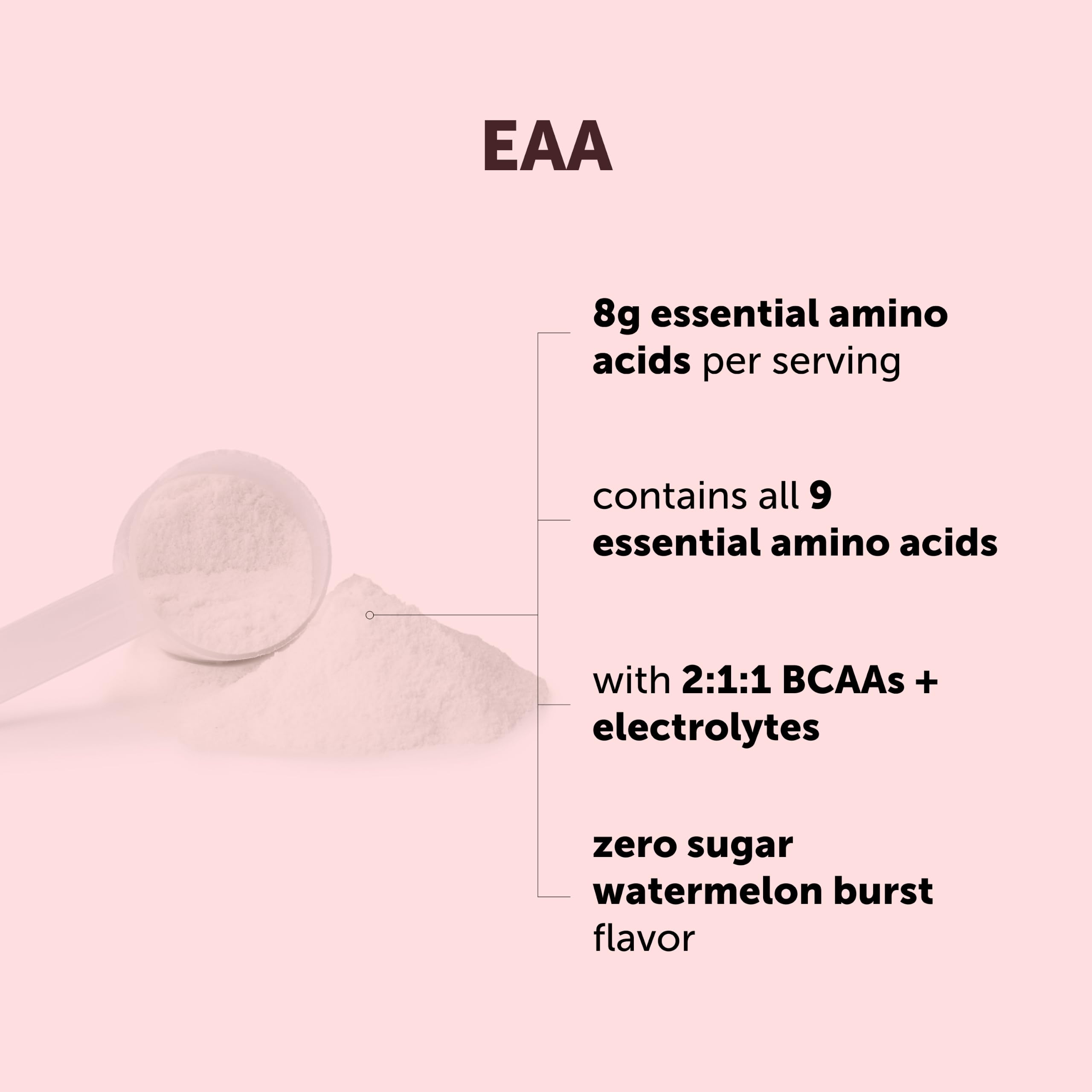 EAA + BCAA Powder | All 9 Essential Amino Acids + Electrolytes, Watermelon — Amazon image 2