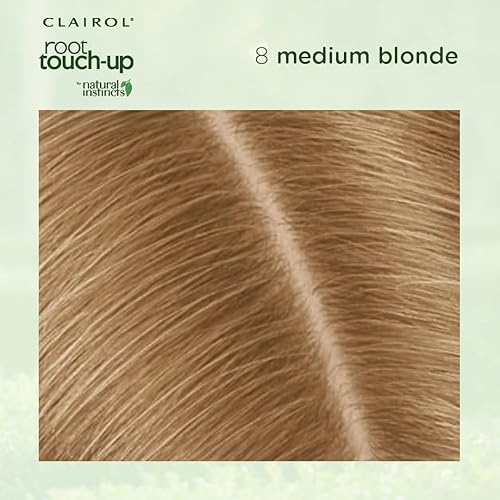 Miniatura 7 de Clairol Natural Instincts Root Touch-Up - Tinte permanente para el cabello, color rubio medio 8, paquete de 1 unidad