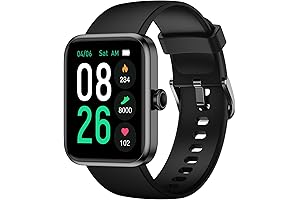 Newest 1.7 Inch Touchscreen Smartwatch, with Heart Rate Monitor & Blood Oxygen...