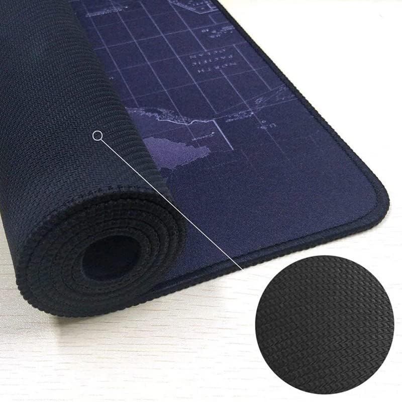 Aksesuarcı 90x40 Büyük Boy XXL Dünya Desenli Mouse Pad Kauçuk Alt Taban, Yumuşak Kumaş Oyuncu MousePad, Bilgisayar ve Dizüstü Bilgisayar Uyumlu 90 40 Mouse Pad - Görsel 3