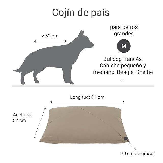 Foto 4 de 8 de Doctor Bark GreenLabel - Cojín para perros de tamaño mediano, lavable, suave, fácil de limpiar, color marrón…