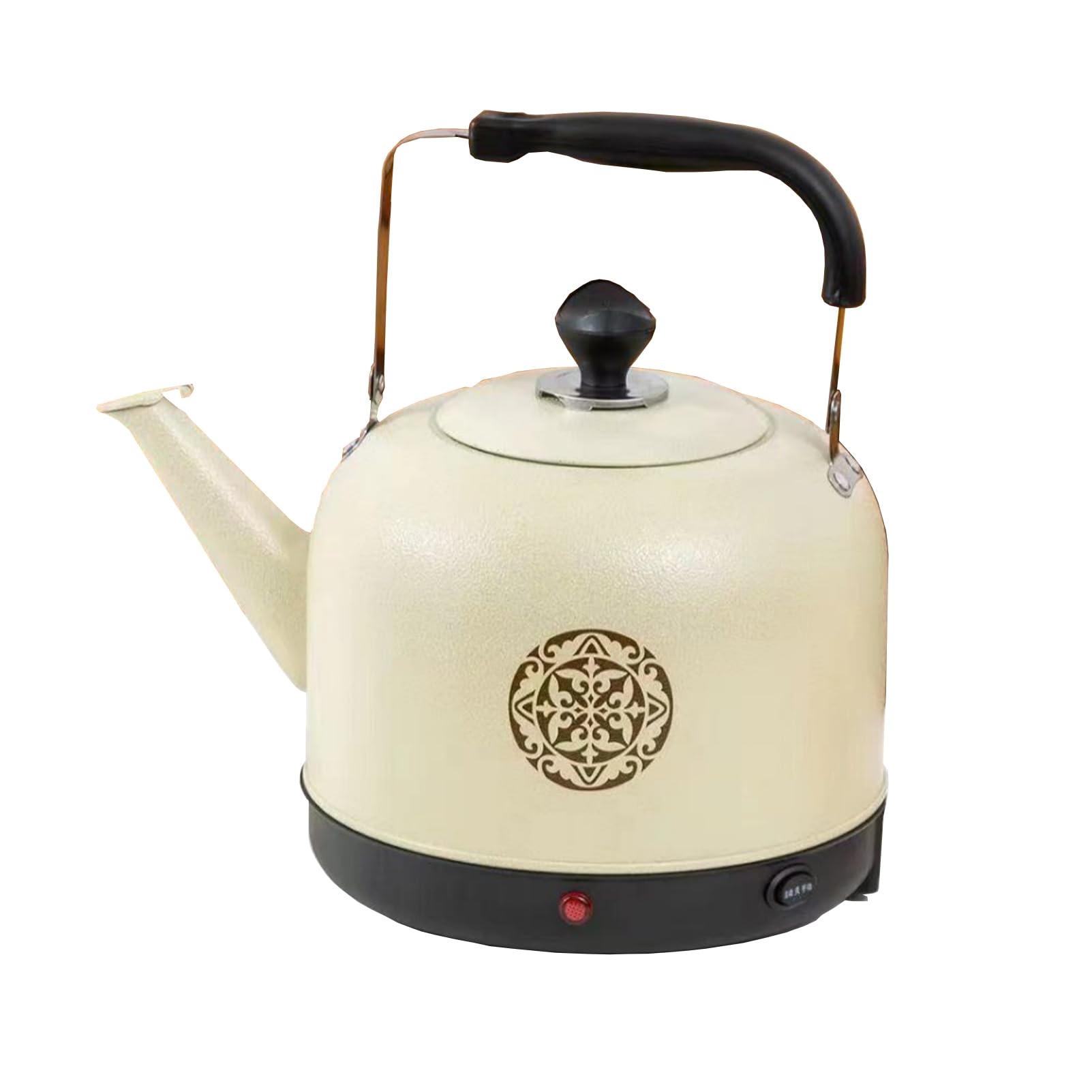 Kettle elektryczny, 1500 W | Gotuj ochronę suchą i automatyczne wyłączenie | 5L Szybki gotowanie dzban na herbatę lub kawę gorącej wody | Podstawa obrotowaBeige,5L