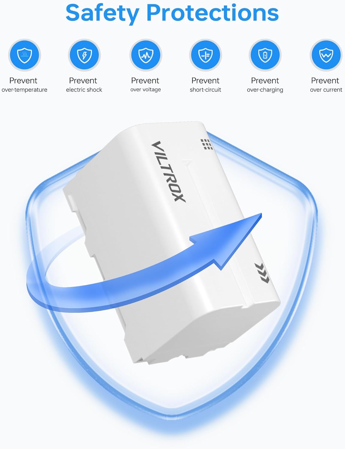 VILTROX NP-F750 Battery 2 Pack 4400mAh Replacement Battery for F550 F570 F770 F750 F970 F960 F950 F330, Rechargeable Battery Compatible with Godox VILTROX Neewer Led Video Light/Camera Monitor