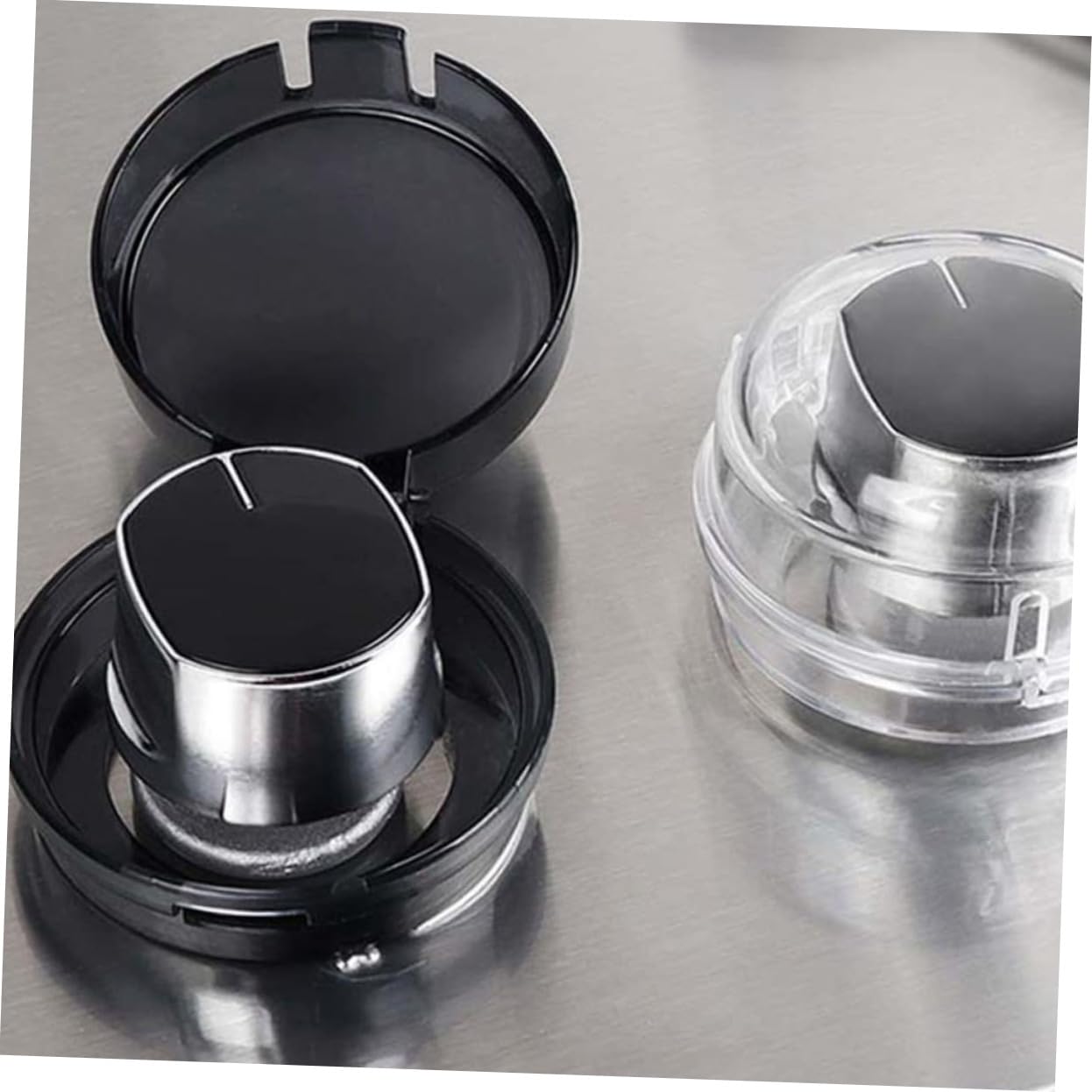 Abaodam Stove Accessories 5pcs Gas Stove Knob Covers Childproof Oven Lock Safety Guards Replace Broken Knobs