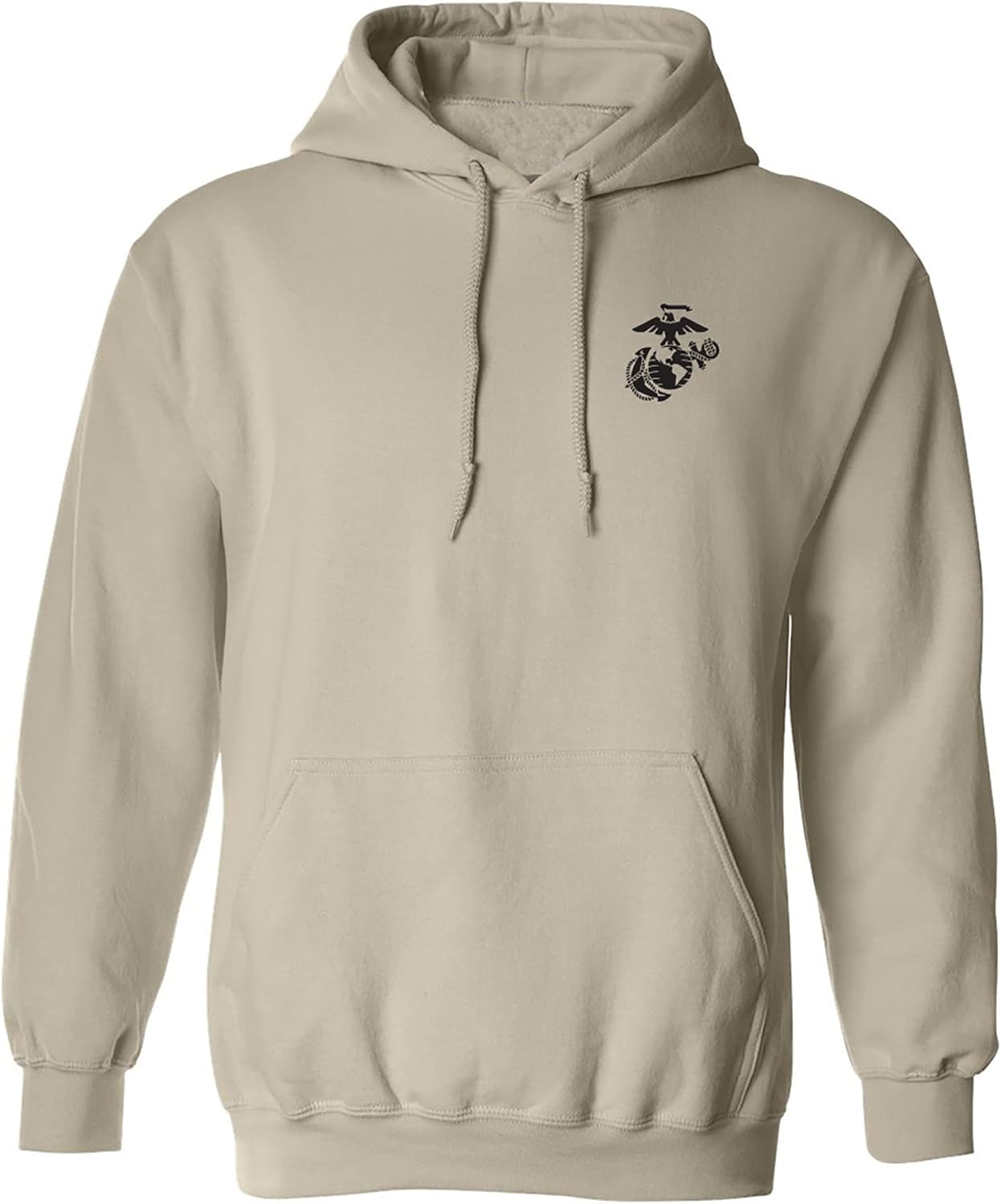 zerogravitee Marines Emblem left chest Adult Hooded Sweatshirt