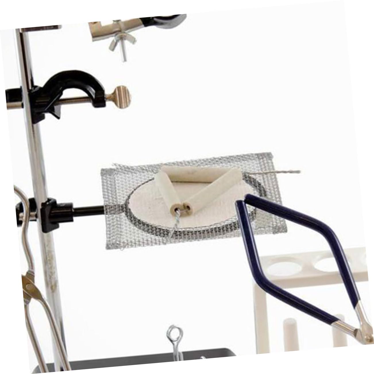 CHILDWEET 3pcs Triangle Crucible Holder Heat-Resistant Chemistry Rack for Lab Experiments Stable Design for Secure Grilling Baking and Chemical Testing Versatile