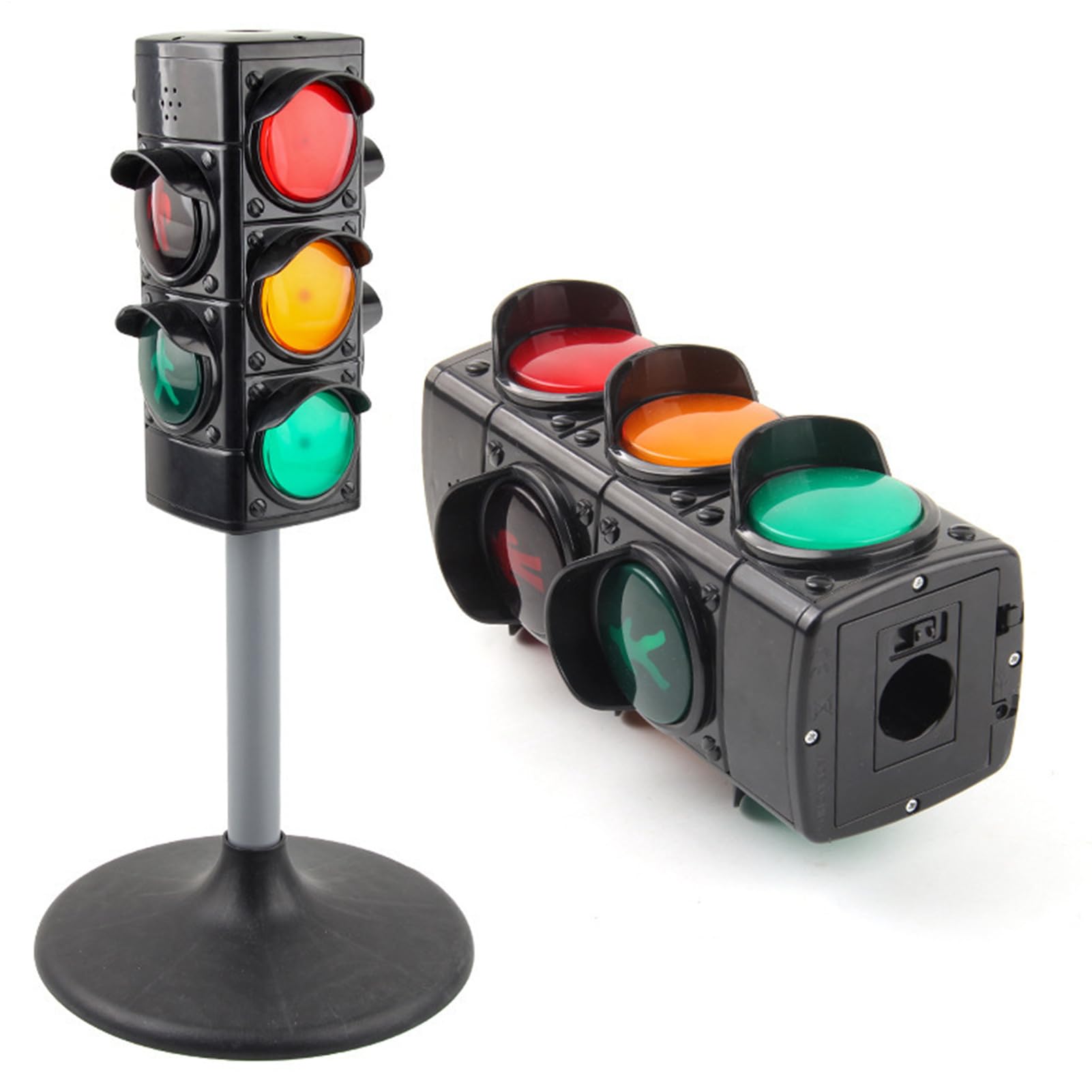 Generico Spielzeugschild für Kinder - 30 cm pädagogische Ampel, interaktive Soundlampe | Flexible und bequeme Sicherheitsanzeige für das Lernen im