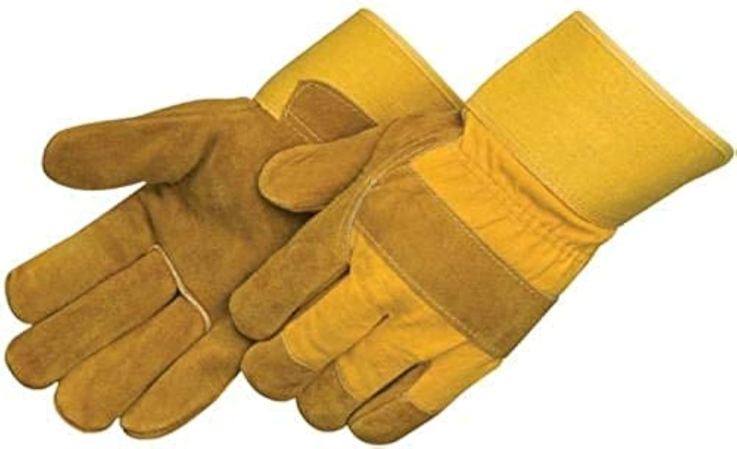 COOLBABY Garden Safety Leather Gloves YELLOW One Size WHD1187-ZJ