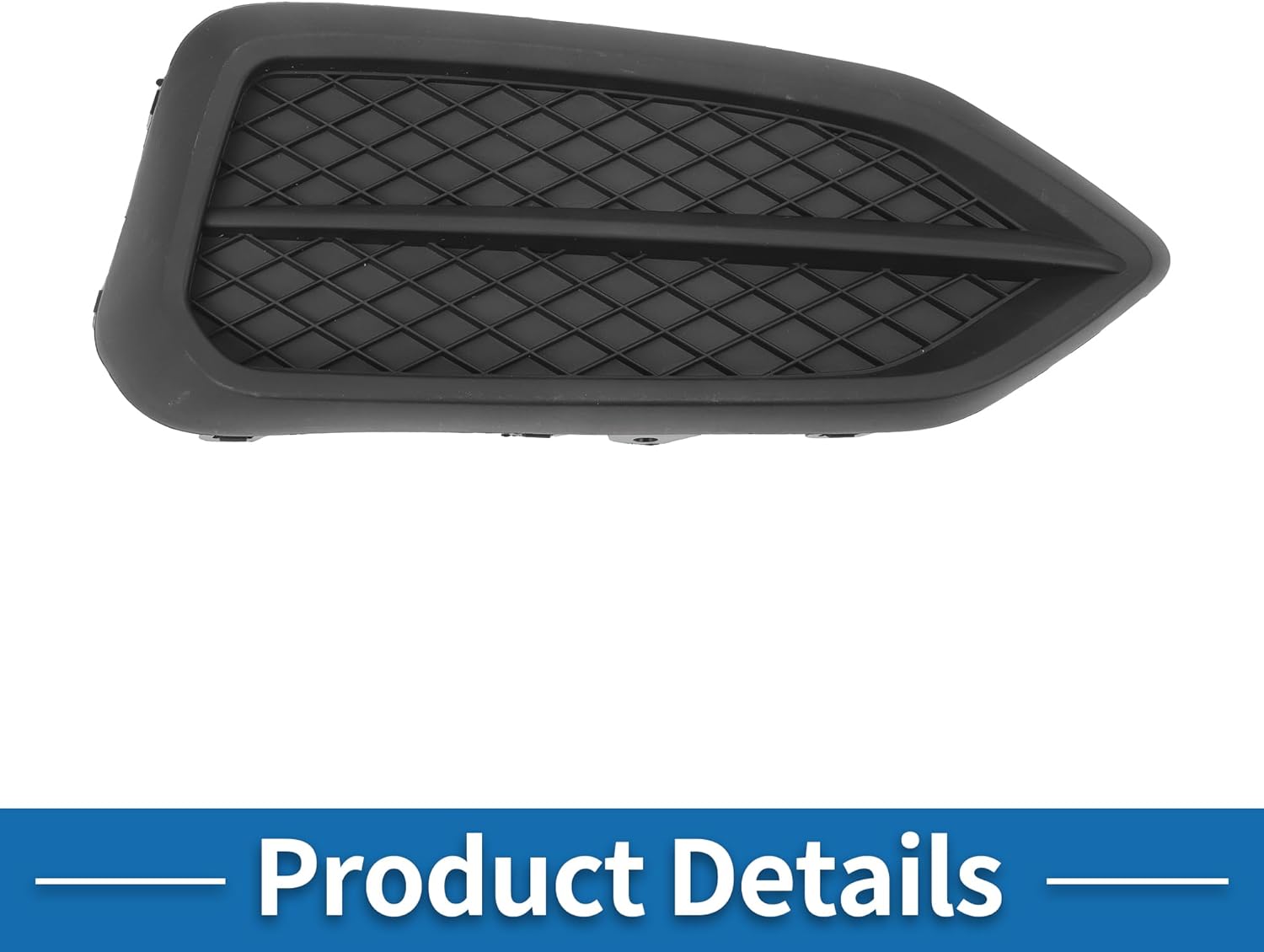 Fog Light Grill Front Lower Bumper Fog Light Cover Inserts No.71106TS8A51 for Honda Civic 2014-2015 Black ABS 1 Pc Front Right