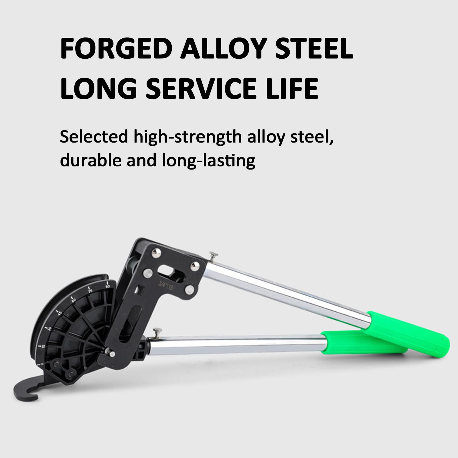 Esta dobladora de Tubos Manual de Alta Resistencia, de 12-22 mm y 1/2-7/8 Pulgadas, con 4 Matrices Desmontables para Doblar Acero, Metal y Tubos de Cobre, es Ideal para talleres de reparació