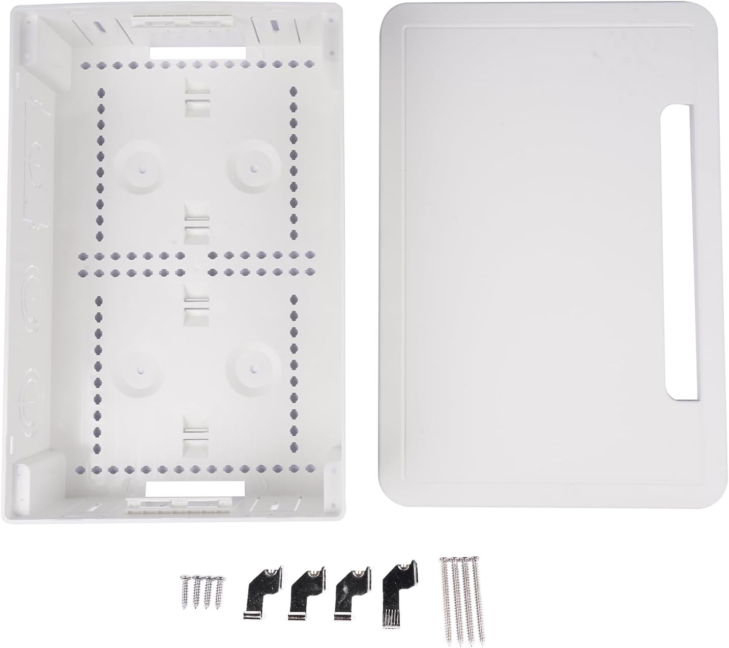 in Wall Cable Management Kit 9" in-Wall TV Media Box Recessed TV Outlet & Network Enclosure - Replacement for Working with Roku, Apple TV, Fire TV Stick