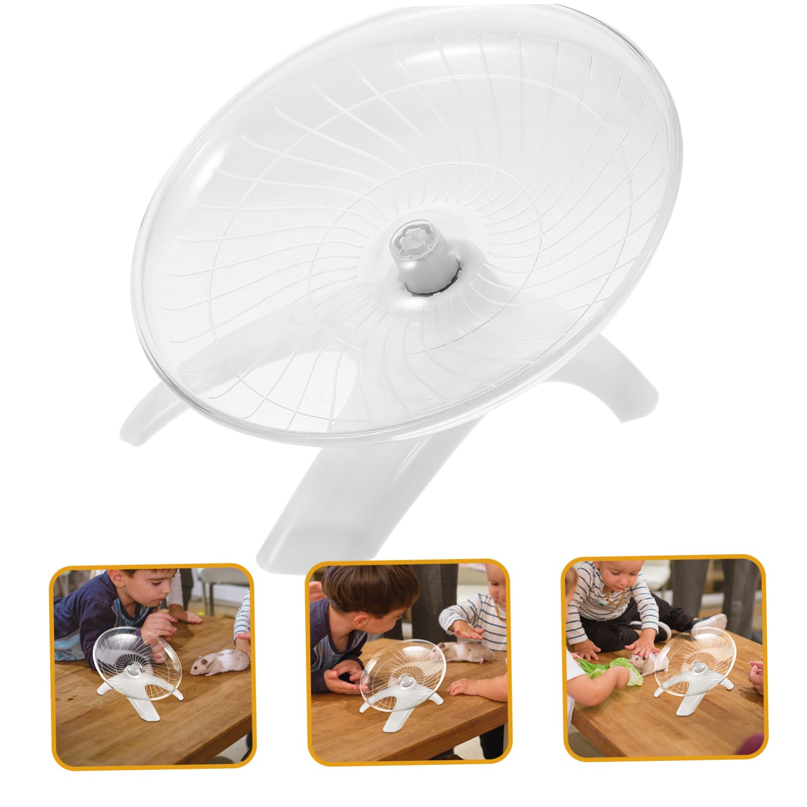 INOOMP 3piezas Rueda De Ejercicio Silenciosa para Hámster y Pequeños Roedores para Hámsters Chinchillas y Ardillas Accesorio De Cuidado para Mascotas Pequeñas Diseño Ergonómico y