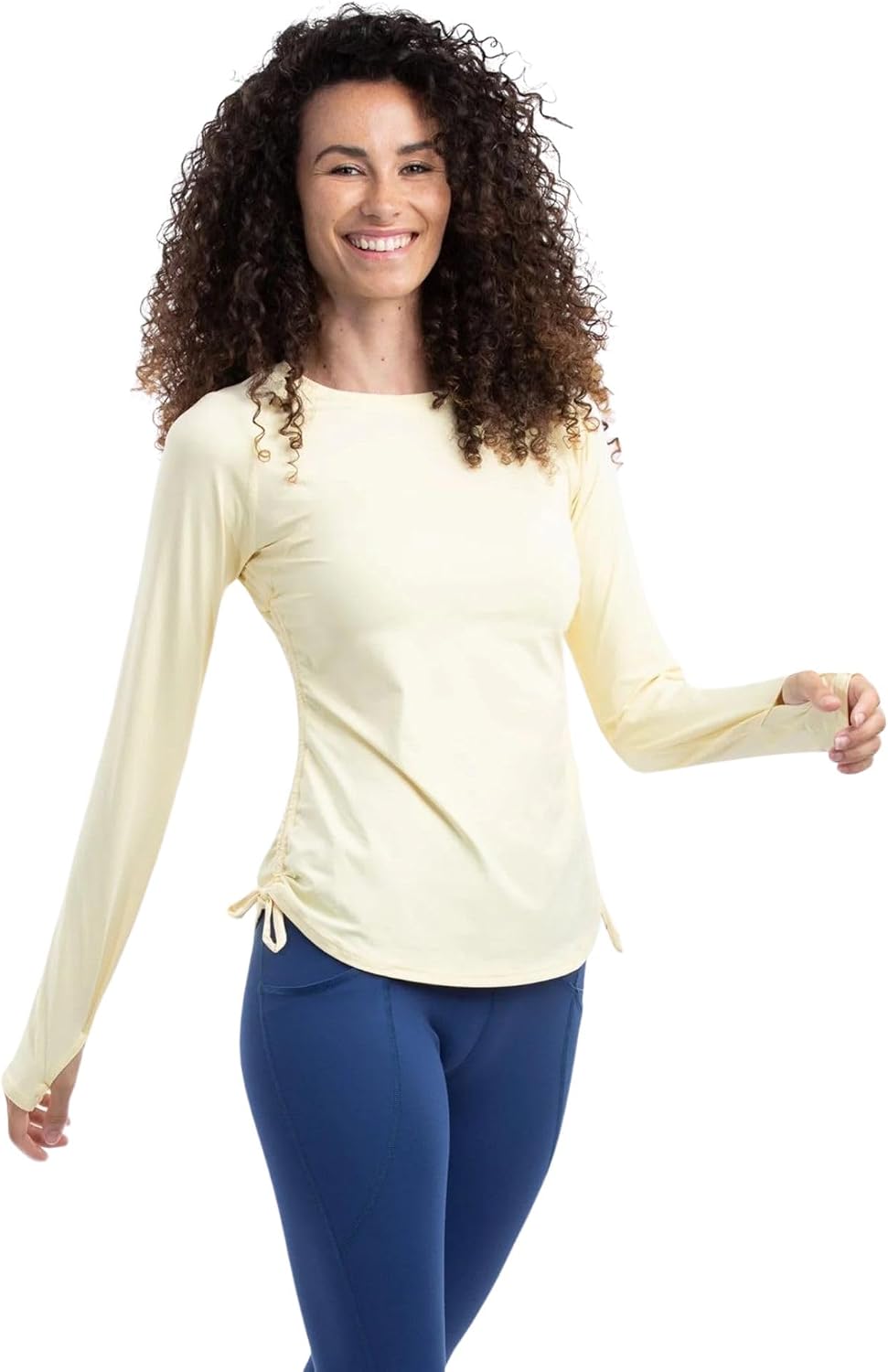 BloqUV Women's UPF 50+ Drawstring Crew Top
