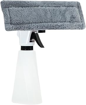 Window Cleaning Squeegee Kit - Professional Microfiber Glass Wiper with Spray Bottle, Multi-Purpose Scrubber Tool, Shower Door, Car Window, Mirror, Tile, Counter Top and Home Car Detailing