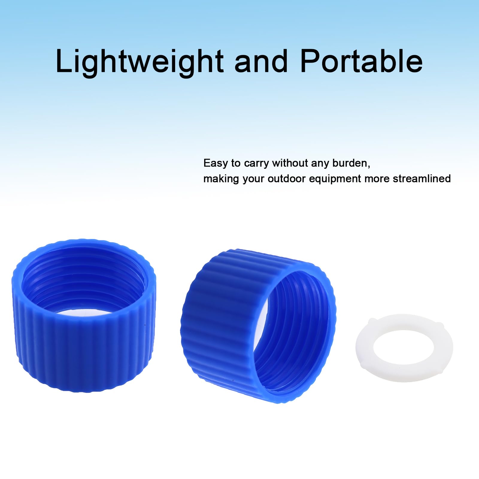 Water Filter Coupling Kit Compatible with 28mm External Thread Water Filters Standard Plastic Bottles Includes 5 Replacement Sealing — view 3