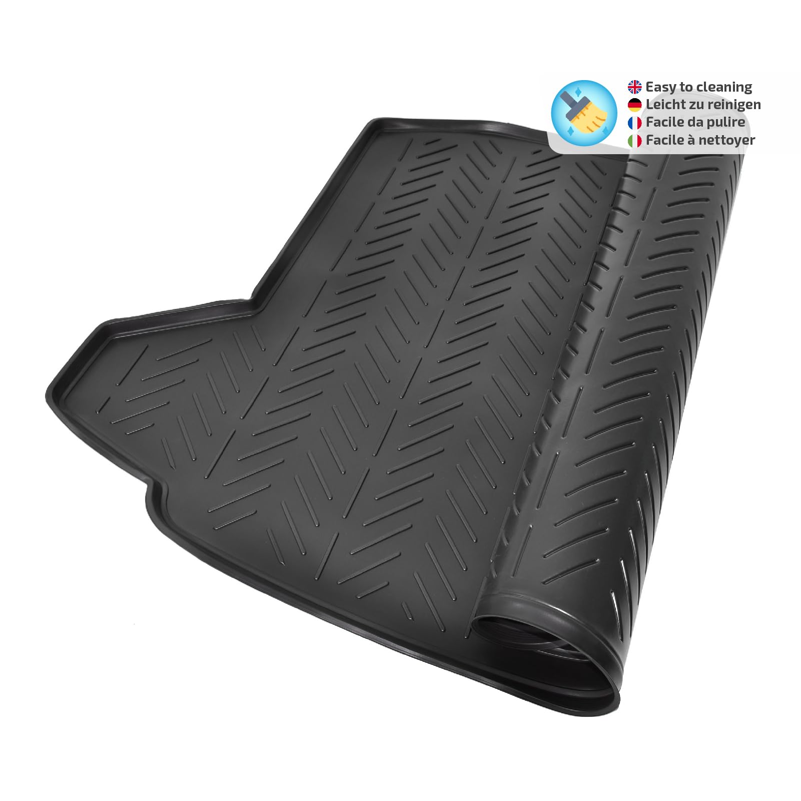 Vasca Bagagliaio J&J Automotive Per CX-30 Dal 2020 | TPE Gomma | Bordo Alto 4 Cm | Antiscivolo | Su Misura