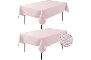 Linen Textured Light Pink Tablecloths for Elegant Events