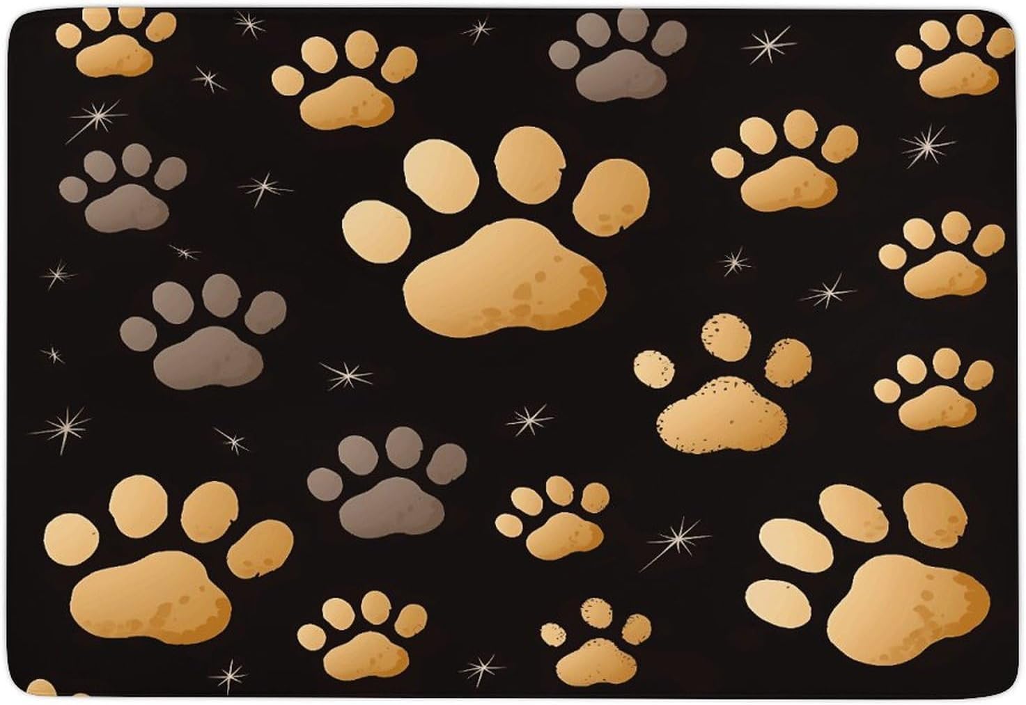 Dog Paw Print Carpet for Living Room,Washable Dining Room Non-Slip Under Table Rug 40“x60”Large Rugs Lndoor Home Decoration Stain Resistant Carpet for Bedroom