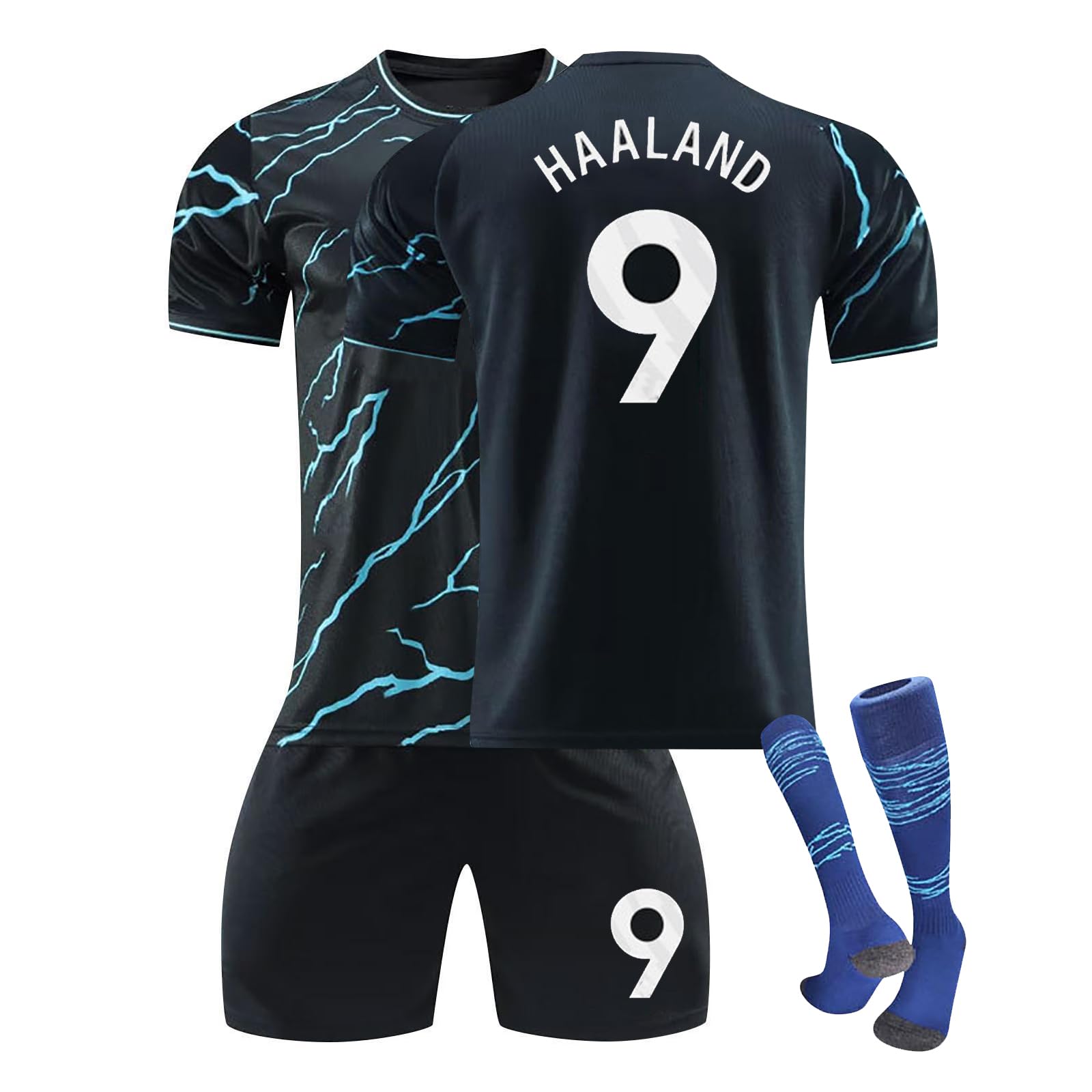 GenericFootball Kits For Kids 23/24 Manchester-Cities Men's Football Training Shirts Set Tracksuit Outfits Sportswear Training Suit For Men And Kids Shirt Shorts Sock Boys/Men Football