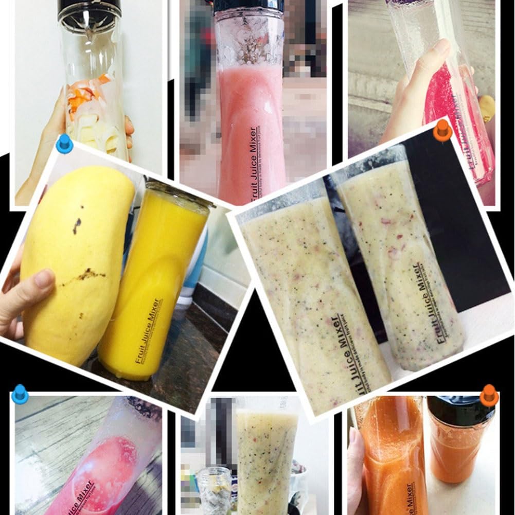 PAHION Frullatore Smoothie Maker Blender Milkshakes Blender Smoothie Tritatutto per Ghiaccio con 4 Lame in Acciaio Inossidabile 22000 RPM con Bottiglie Tritan Senza BPA per Ghiaccio, Frutta E Verdura