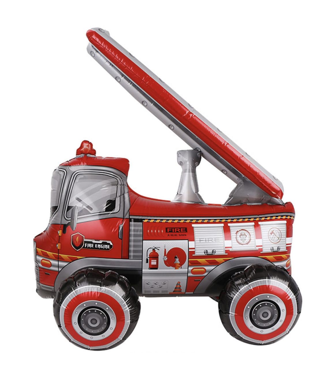 3D Fire Engine Foil Balloon, 65cm