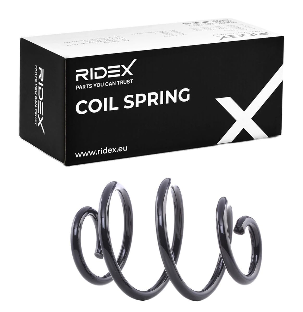 RIDEX 188C0782 2x Muelle de suspensión Trasero Compatible con RENAULT Twingo 2 CN0
