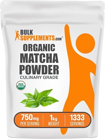 Organic Matcha Powder - Matcha Powder for Latte, Culinary Grade Matcha - Organic & Gluten Free, 750mg per Serving, 1kg 2.2 lbs Pack of 1
