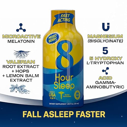 Miniatura 10 de Vitamin Energy Bebidas para dormir de 8 horas, sabor a bayas naturales, 1.93 onzas líquidas, 48 unidades