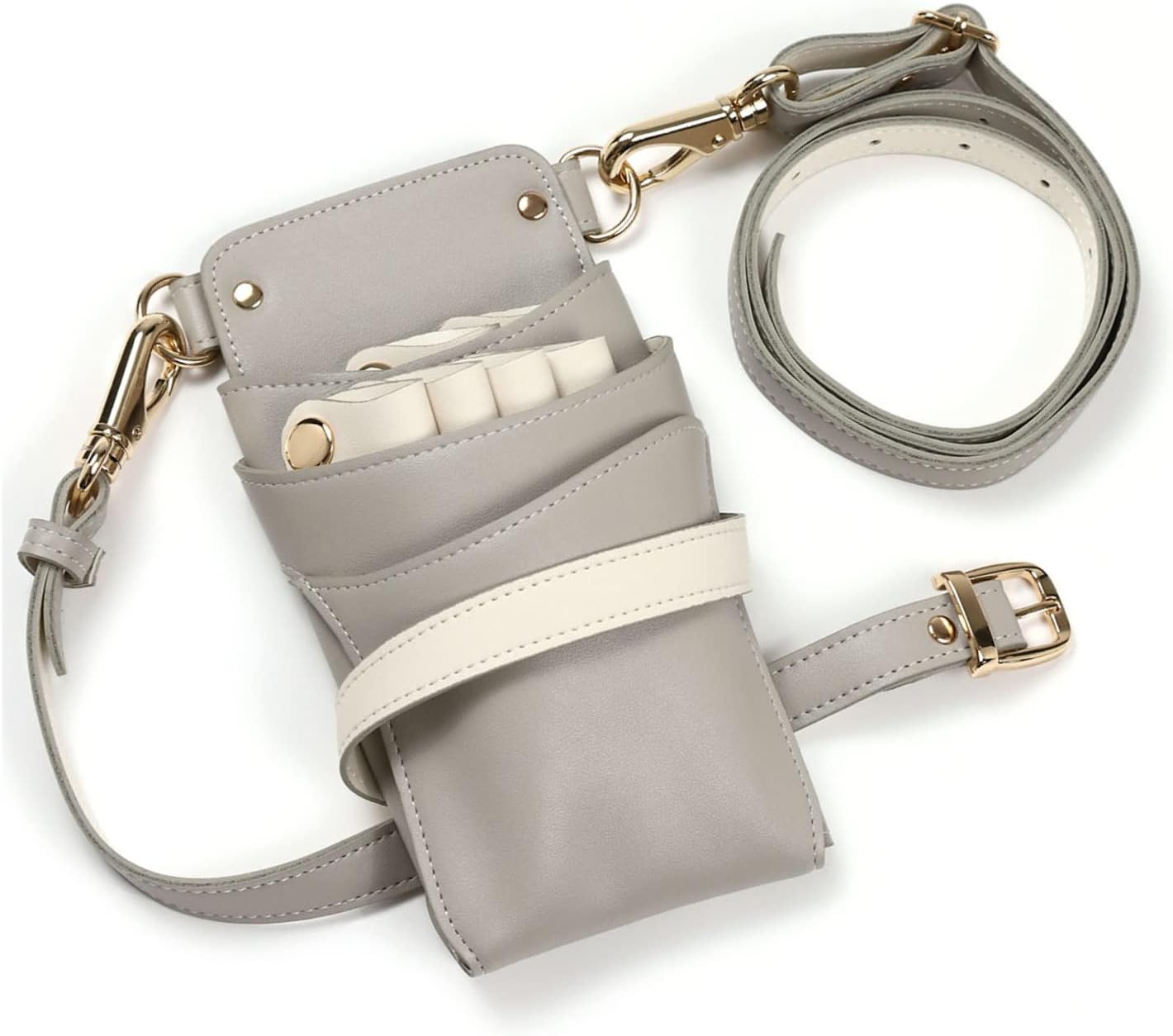 ヌメ革ナチュラル、蝶型押しピンクの大容量シザーケース ヌメ革 ヌメ革ナチュラル、蝶型押しピンクの大容量シザーケース ヌメ革