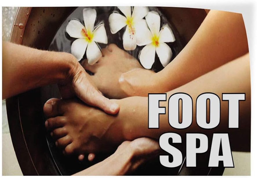 Foot Spa #1 Indoor Store Sign Vinyl Decal Sticker 8