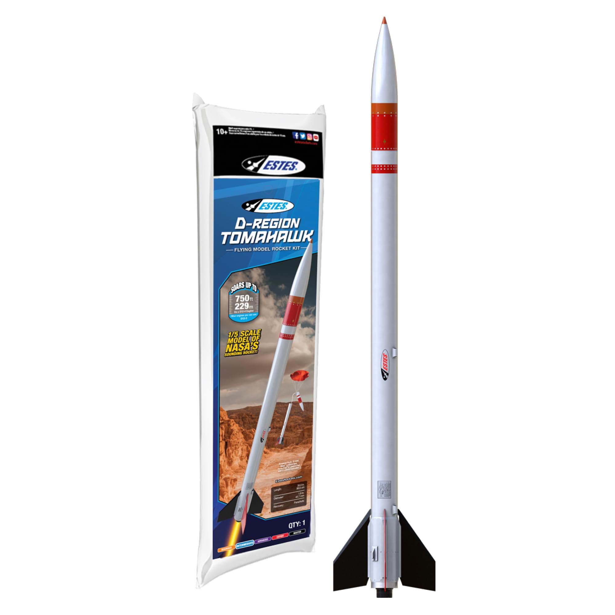 Ronald Estes① Amazon.com: Estes 2037 D-Region Tomahawk Model Rocket Kit