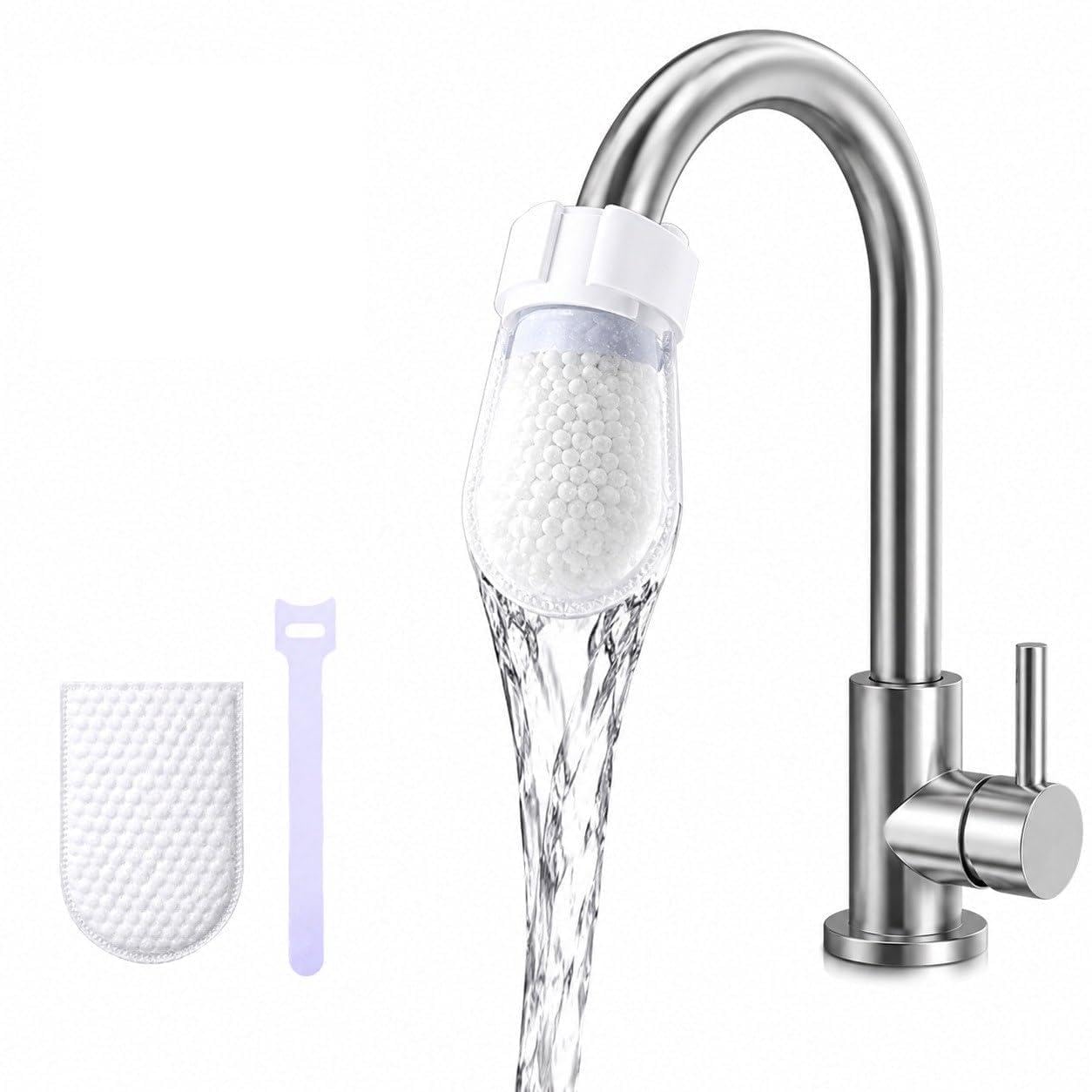Faucet Water Filter Cotton Pack of 20 & 2 Securing Straps | Kitchen & Bathroom Tap Filter | High-Density Replacement Filter | Removes Dirt, Rust, Sand & Sediment | Easy Installation-image-13