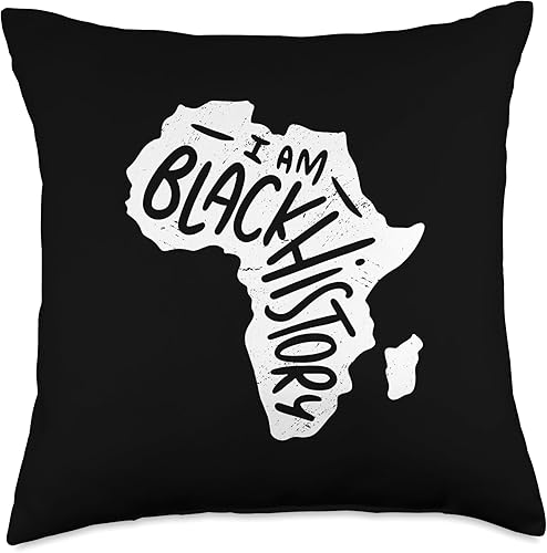 Miniatura 4 de I AM Black History Month African Pride February Meme Throw Pillow, 16x16, Multicolor